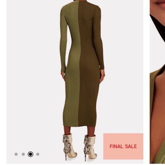 STAUD Olive Long Sleeve Ribbed Dress - Picture 2 of 4